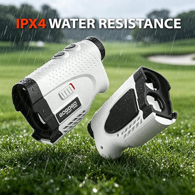 Gogogo Sport Vpro GS24 Golf & Hunting Laser Rangefinder, 7X Magnification, 1200 Yard Distance Measuring Range Finder with High-Precision Flag Pole Locking Vibration Function Slope Mode Continuous Scan