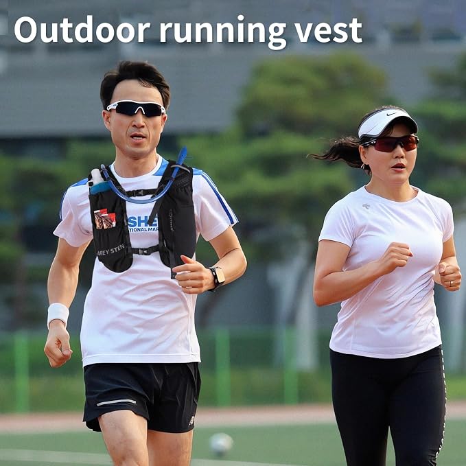 Carey STEN Lightweight Running Hydration Vest, Breathable Outdoor Backpack for Trail Running, Hiking, Cycling & Marathon, Suitable for Both Men and Women