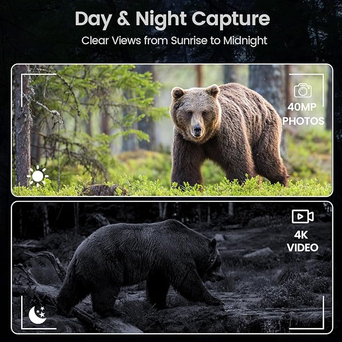 VisioGear Night Vision Binoculars - Night Thunder X3 4K Night Vision Goggles for Adults, AI Color Mode, 2000ft Range, 5000mAh Battery, 32GB Card for Camping & Security