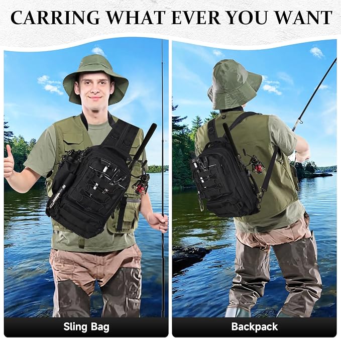 117Pcs Fishing Backpack with Tackle Boxes, Waterproof Fishing Tool Kit with Pliers, Fish Hook Remover, Lip Gripper Ideal Gift for Boys, Grandsons, Husband