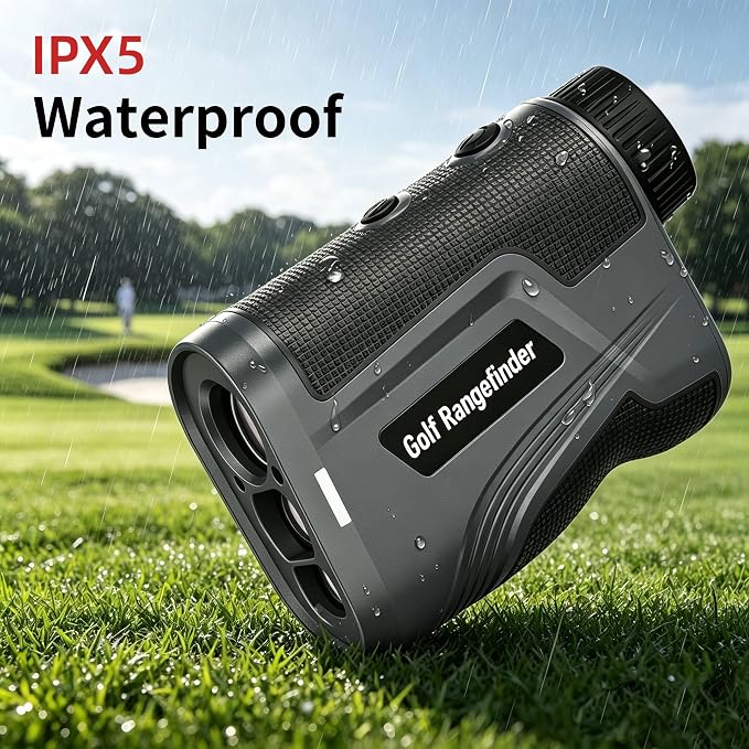 Golf Ranger Finder with Slope, 1100 Yard Range Finder, Magnetic Golf Range Finder, 6X Magnification with Flag Pole Lock Vibration, Rangefinders with Rechargeable Battery, Golf Gifts for Men