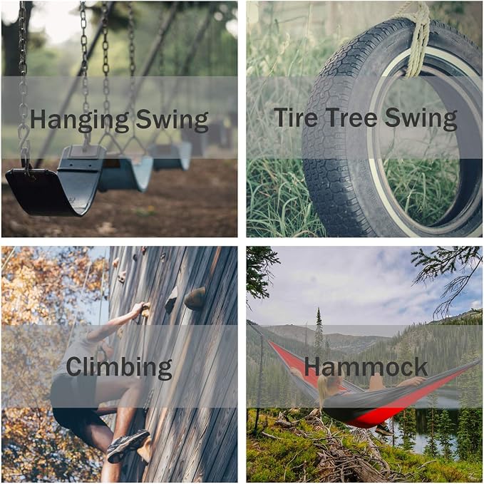 PROND Swing Swivel 35kN Safest Rotational Device, Swing Spinner, Carabiner Swivel, Climbing Rope Swivels for Children’s Web Tree Swing Setting, Aerial Dance, Hanging Hammock