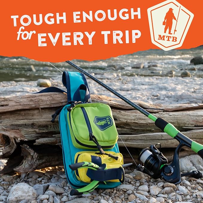 Catch Co Mystery Tackle Box Lil' Prowler Sling Fishing Lure Kit with Bonus | Multi-Color Sling Pack, Bonus Multi-Species Bait, Fishing Gear Storage, and Decal
