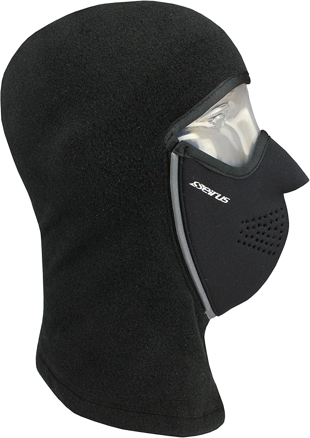 Seirus Innovation Adult Magnemask Convertible Neofleece Cold Weather Mask Combo 3-in-1 Clava with Hood, Face Mask & Neck Warmer