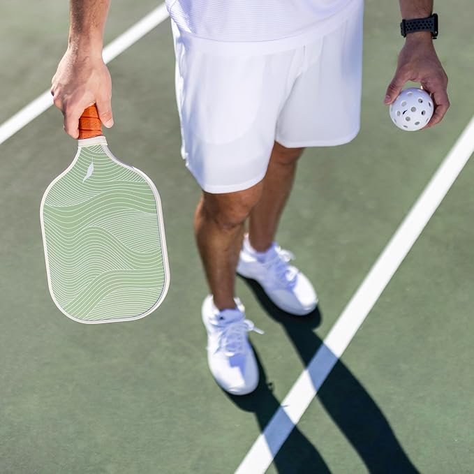 Inscribe Premium Pickleball Paddle – Single or 2 Pack Set – Fiberglass Surface, Polypropylene Honeycomb Core, Lightweight with Comfort Grip for Men & Women