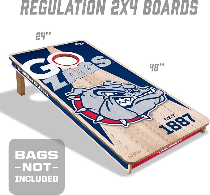 YouTheFan NCAA 2’ x 4’ Professional Wood Cornhole Game