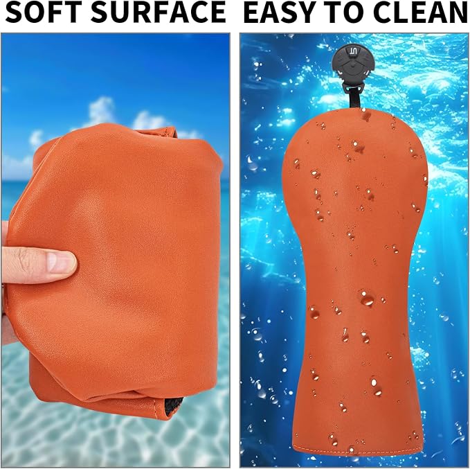Golf Accessories Golf Club Covers for Driver, Fairway, Hybrids - Golf Driver Headcover/Golf Fairway Wood Head Cover/Hybrid Headcover for Men/Women Golfer
