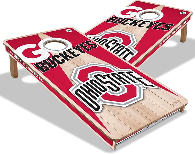 YouTheFan NCAA 2’ x 4’ Professional Wood Cornhole Game