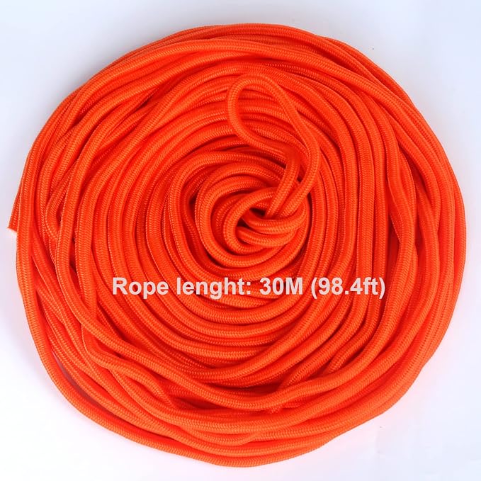 30" Boat Throw Rings with Water Floating lifesaving Rope 98.4 feet, Life Ring with Fluorescent Reflective Strip, White Grab Lines