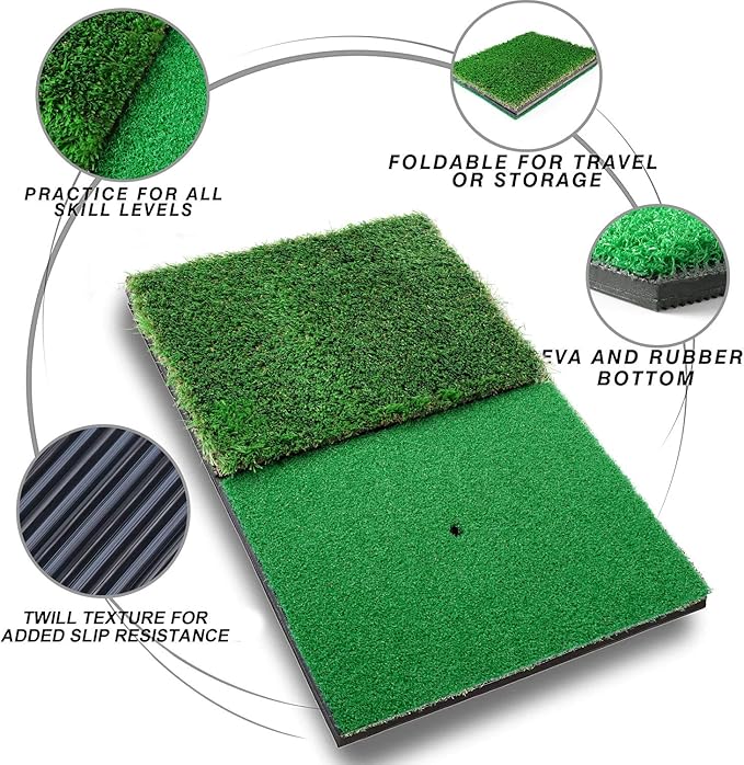 RELILAC Pop Up Golf Chipping Practice Net Set - Indoor/Outdoor Golfing Target Accessories for Golf Practice - Improve Your Short Game - Gifts for Men, Dad, Mom, Husband, Women, Kid, Golfers