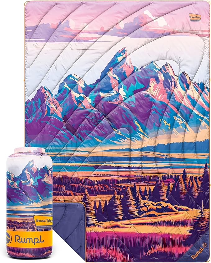 Rumpl Original Puffy National Park Blanket for Camping and Outdoors, Grand Teton - V3