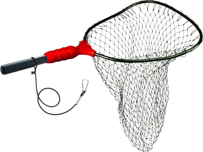 Ego S1 Slider Fishing Net, Ultimate Fishermen’s Tool Fixed Handle, Replaceable Head, Salt & Freshwater, 17x19 Inch Hoop