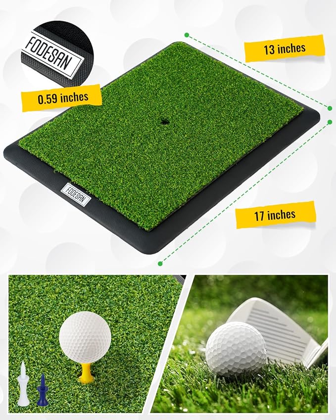 High-Precision Golf Hitting Mat – Practice Mat with Swing Path Feedback & Impact Detection – Indoor/Outdoor Use – Golf Swing Trainer for Home Training – Gift for Golfers, Beginners & Pros