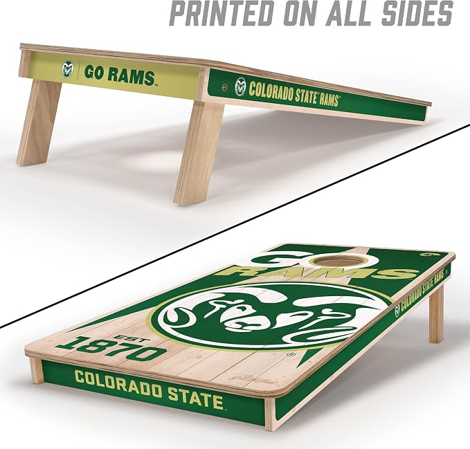 YouTheFan NCAA 2’ x 4’ Professional Wood Cornhole Game