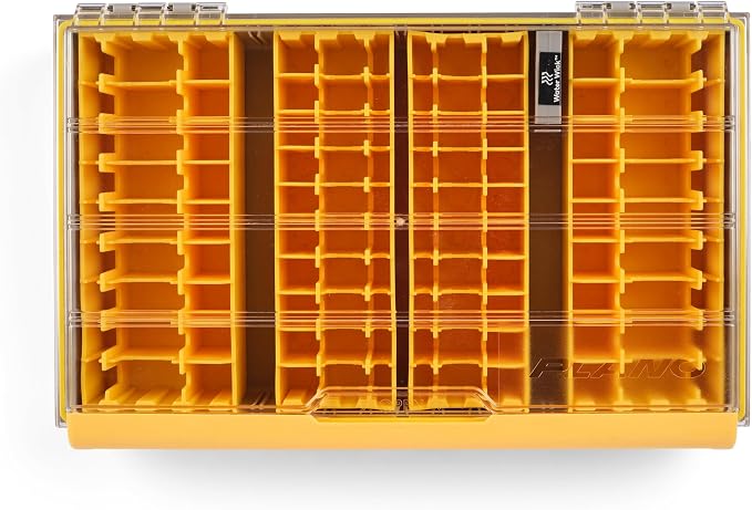 Plano Edge 3700 Lipless Box, Stores 40 Fishing Baits, with Rust-Preventive Rustrictor, Dri-Loc Watertight Seal, WaterWick, Transparent DuraView Lid, Stackable Storage for Crankbaits and More