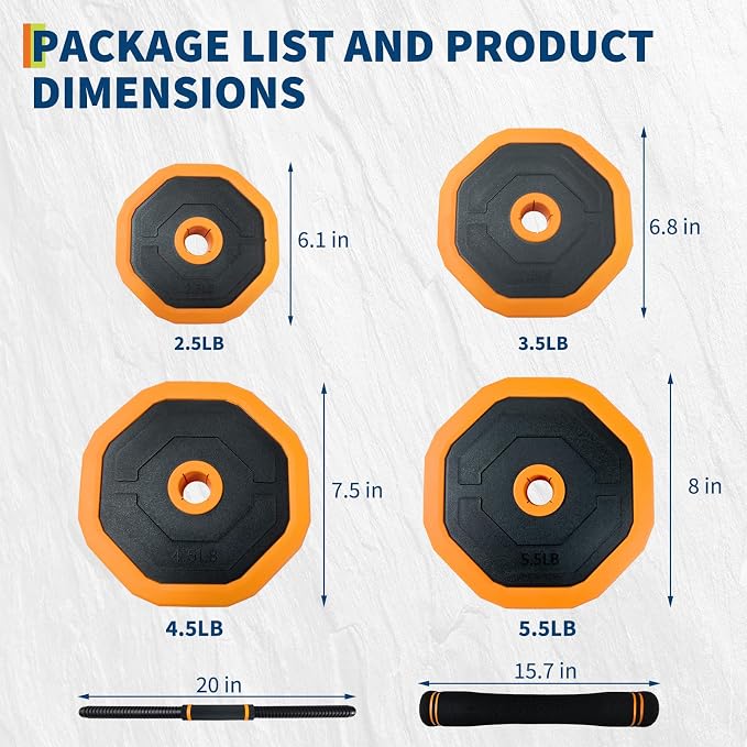 Garvee 4-In-1 Adjustable Dumbbell Set (44/66/88LB) - Convertible to Barbell, Kettlebell & Push Up Stands, Home Gym Equipment for Men & Women, Space Saving Weights with PVC Coating