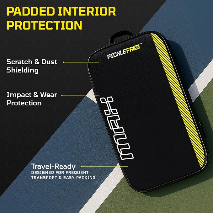 Professional Pickleball Paddle Bag – Premium Oxford Cloth Pickleball Bag for Men & Women –Weather-Resistant, Holds up to 3 Paddles with Padded Interior