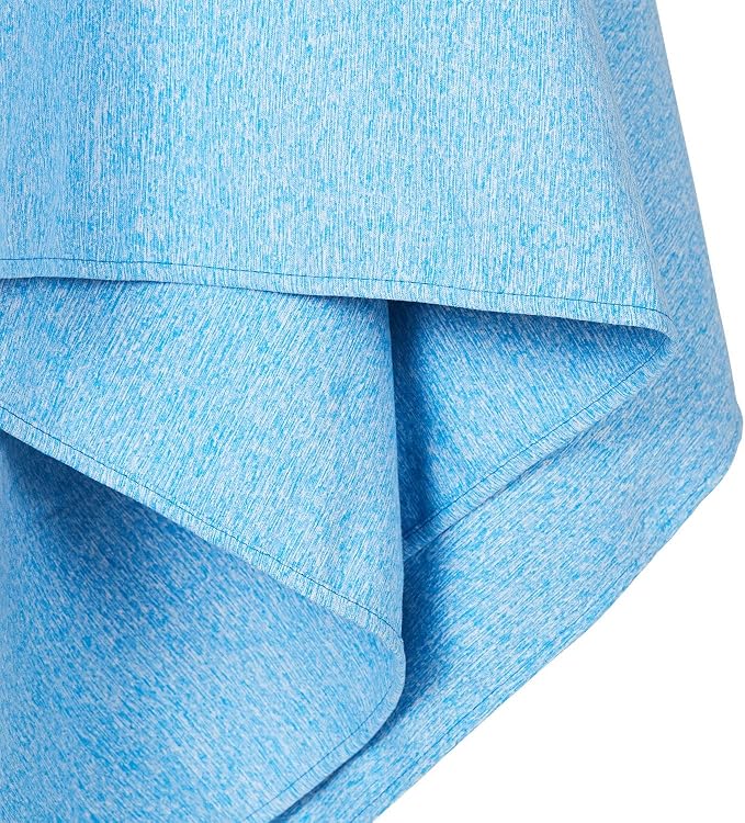 Dock & Bay Quick Drying Towel - for Sports & Gym - Compact, Lightweight - 100% Recycled - Includes Bag - Essential - Lagoon Blue - Large (160x90cm, 63x35)