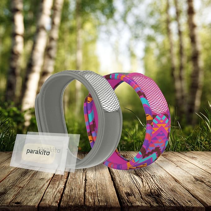 PARA'KITO Bonus Pack - 2 Wristbands & 2 Refills (Charcoal & Native)