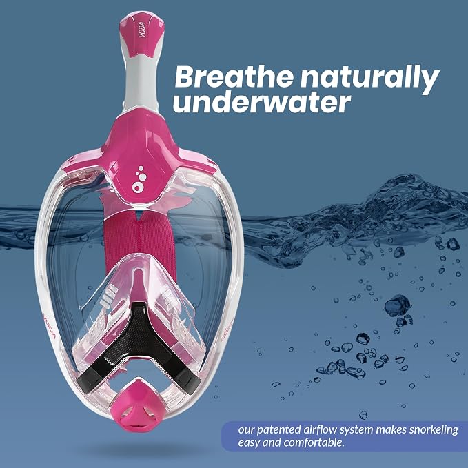 Phantom Aquatics Voda Full Face Snorkel Mask