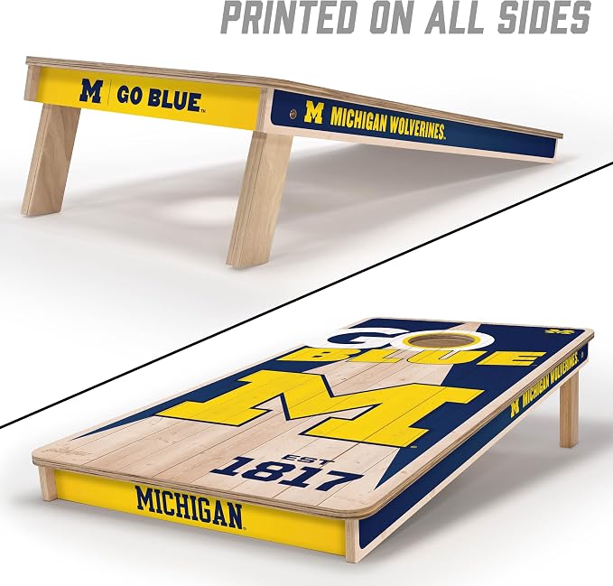 YouTheFan NCAA 2’ x 4’ Professional Wood Cornhole Game