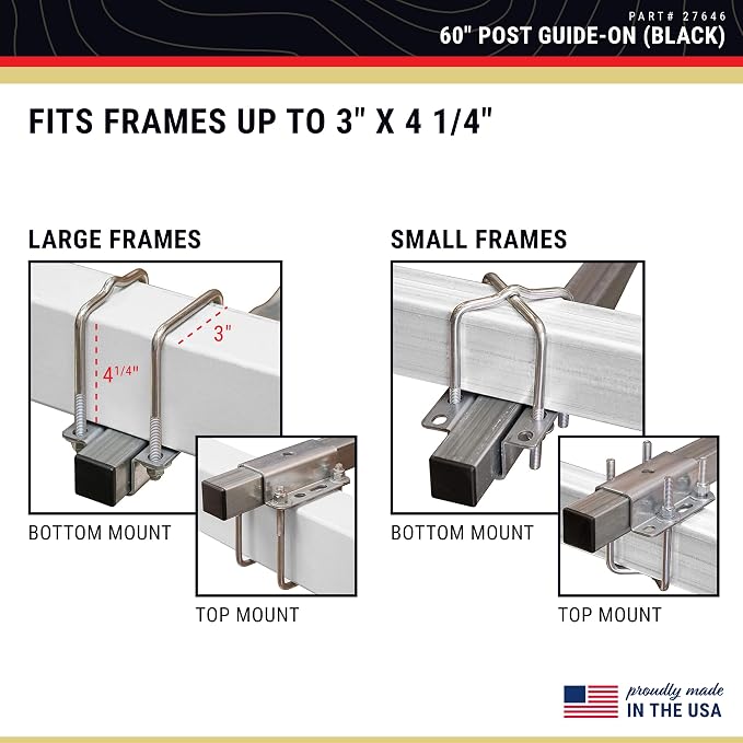 CE Smith - Trailer PVC Boxed Post Guide-On - Sturdy Boat Trailer Accessories & Replacement Parts