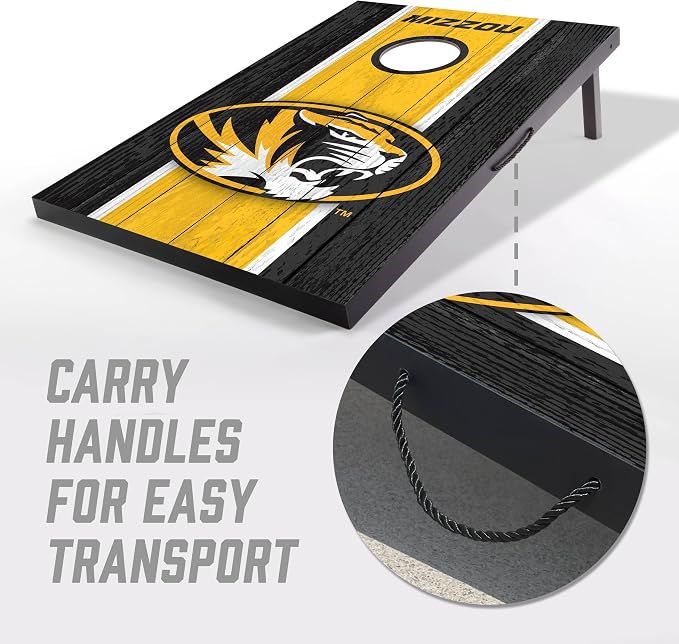 YouTheFan NCAA 2' x 3' Portable Cornhole Game with Logo Bags