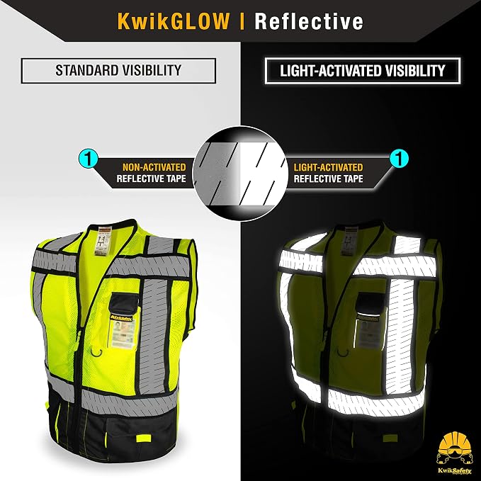 KwikSafety - SHERIFF & SPECIALIST Safety Vest [Multi-Use Pockets] Class 2 & Class 3 Hi Vis ANSI OSHA Safety Vest for Men