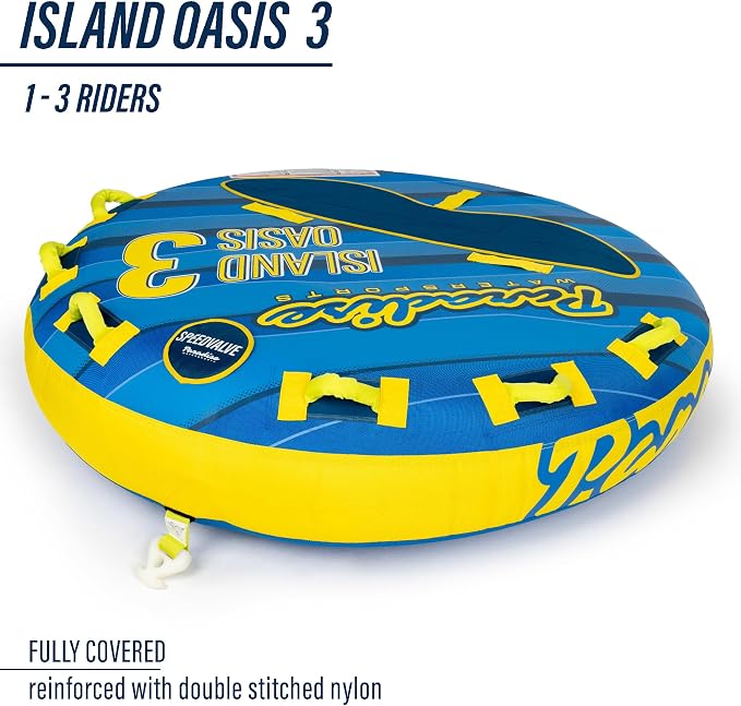 Paradise Water Sports - Oasis Towable Tube for Boating - 1 and1-3 Riders