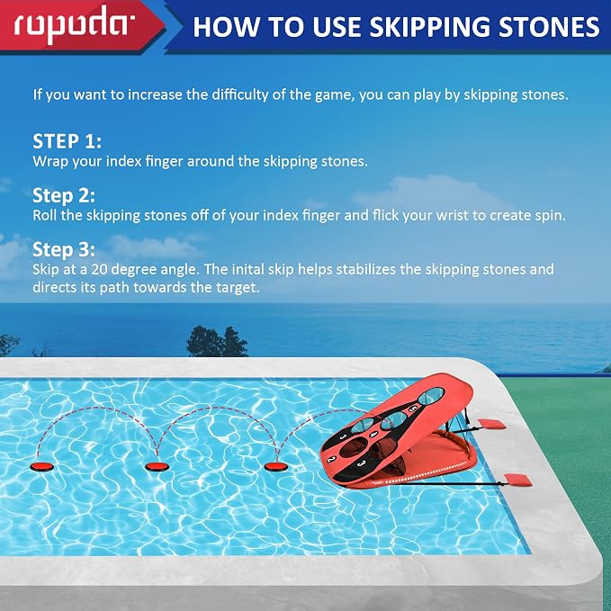 ropoda Pool Cornhole Board Set, 3ft x 2ft Corn Hole Games for Adults
