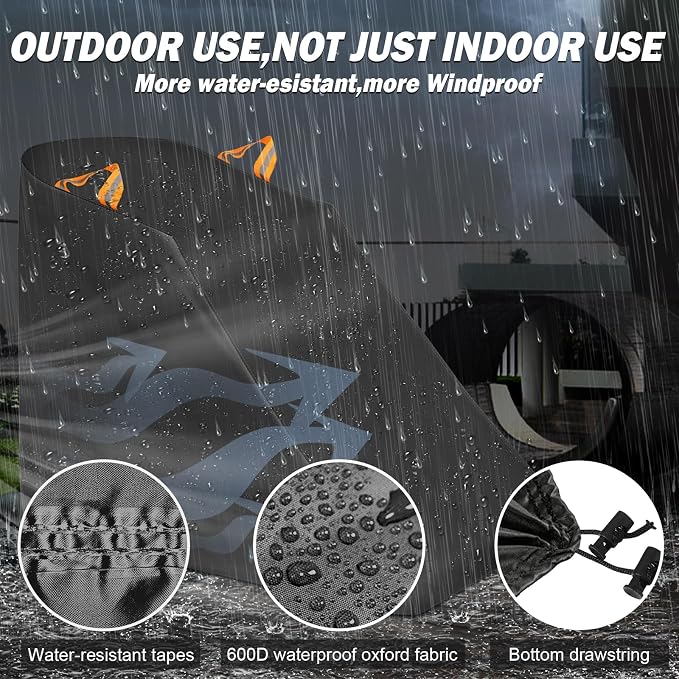XYZCTEM Treadmill Cover Waterproof Dustproof Running Machine Cover Exercise Workout Equipment Protective with Windproof Drawstring and Air Vents for Home Gym Indoor Outdoor