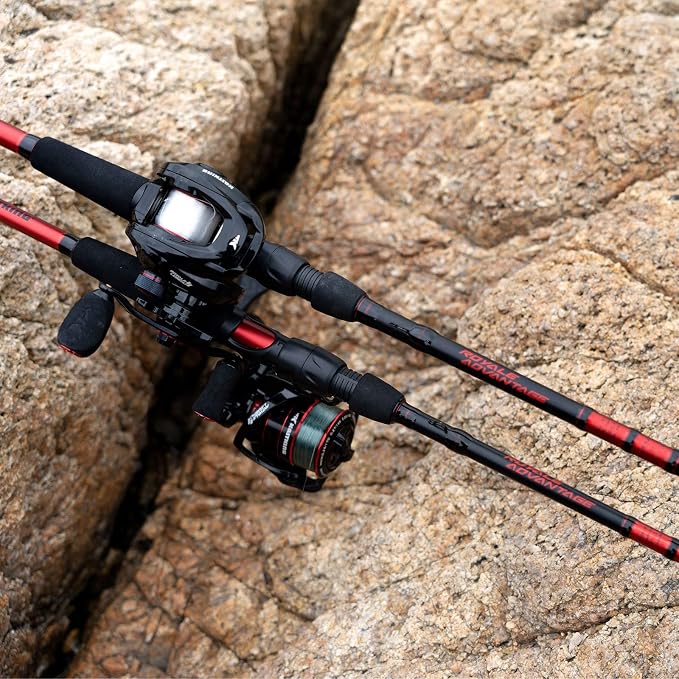 KastKing Royale Advantage Fishing Rod | IM6 Graphite Blanks, 2-Pieces Rods with Extra Tip Section,KastFlex Technology, Power Transition System, EVA Handle