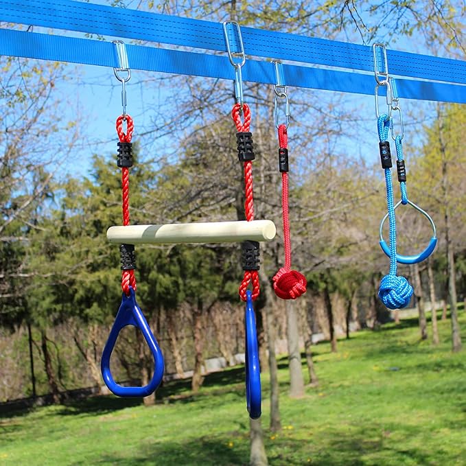 Lily's Things Replacement Slack Line and Ratchet for Double Ninja Course Sets - Ninja Slackline…