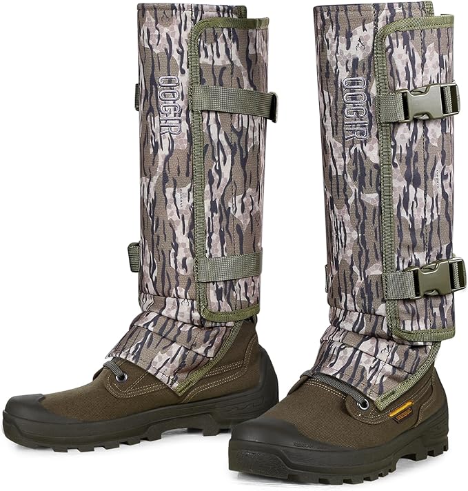 UIIHUNT Snake Gaiters, Waterproof Snake Chaps Snake Gaiter for Men Women, Adjustable Snake Bite Protection Snake Guards
