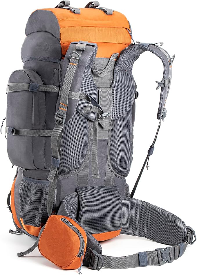 Tripole Walker 65 Litres Rucksack | Internal Frame With Metal Rod | Rain Cover | Bottom Opening | Laptop Section