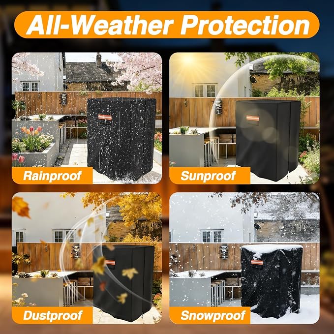 EVRBUL Treadmill Cover Heavy Duty Waterproof Dustproof Running Machine Cover Home Gym Exercise Workout Equipment Protective with Air Vents Reflective Strip Drawstring