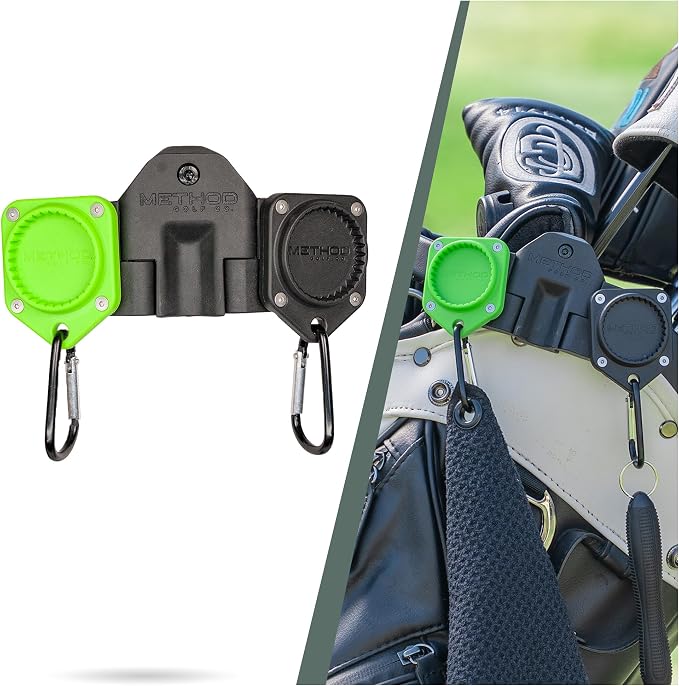 Method Golf BagStack Gear Hub Starter Pack - Golf Accessories Magnetic Landing Pad Plus Two MagStack Tiles - Modular Magnetic Tool Pad Gear Organization Hub with Magnet-to-Magnet Connection