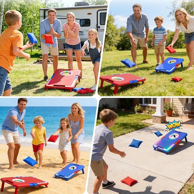 TERRAMUS Cornhole Board Set