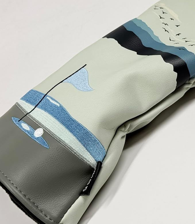 Golf Driver Headcover birdskie Premium Leather Head Cover. Digitally Printed and Embroidered Design. Head Cover for Your Driver by birdskie.