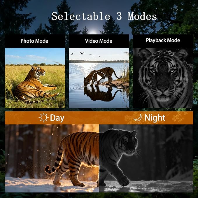 Night Vision Binoculars for Adults with Infrared | 20× Zoom Digital Night Vision Goggles with 4K Photos, 984ft Long Range, HD 3″ Screen, Rechargeable Battery – Best for Hunting, Wildlife, Surveillance