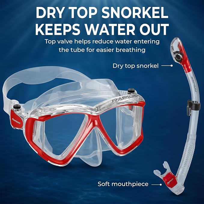 Rapido Panto-180 Four Lens Mask and Snorkel Combo