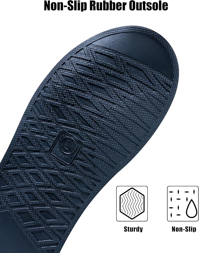 Waterproof Rain Shoe Covers Reusable Anti-Slip and Reflector Portable Motorcycle Rain Boots for Men Women