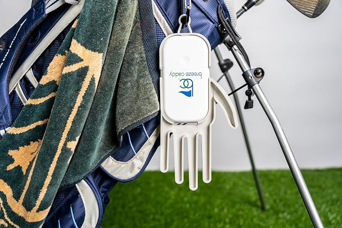 Portable Rechargeable Fan & Dryer for Golf Gloves - Ideal Golf Accessories & Gifts for Men, Includes Mini Fan for Gloves and Personal Use. Perfect Gifts for Golfers