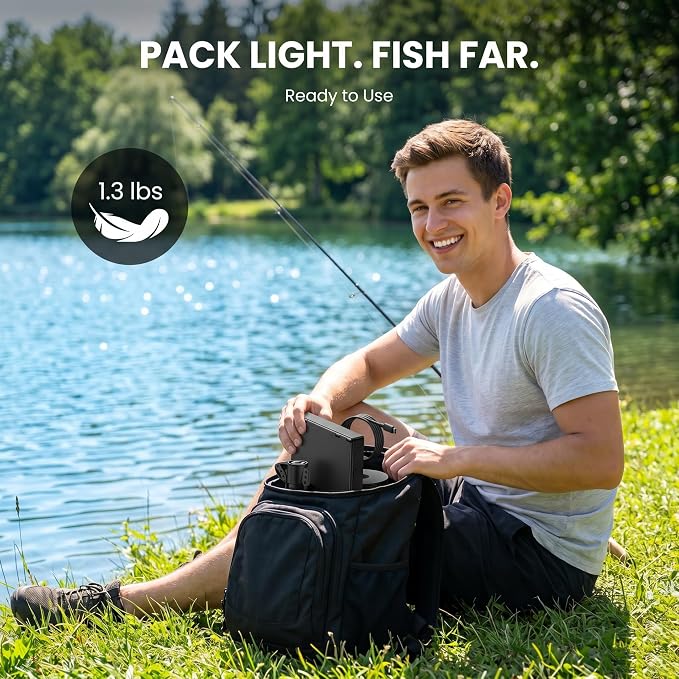Eyoyo Underwater Fishing Camera with 4.3" LCD Monitor | 65ft Cable, 8 IR Night Vision Lights, 195° Wide Angle Lens, 5000mAh Battery, for Ice, Lake, Boat & Kayak Fishing