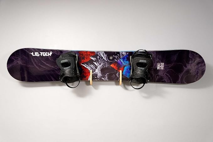 Grassracks Bamboo or Birch Wood Skateboard and Snowboard Storage Rack for Decks Only (No Trucks or Bindings) - The Lana`I Series (Between 1-5 Decks)