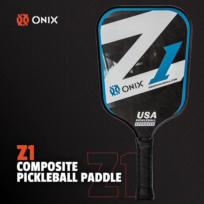 Onix Graphite Z5 Carbon Fiber Pickleball Paddle with Wide-Body Shape, Honeycomb Core & Graphite Face