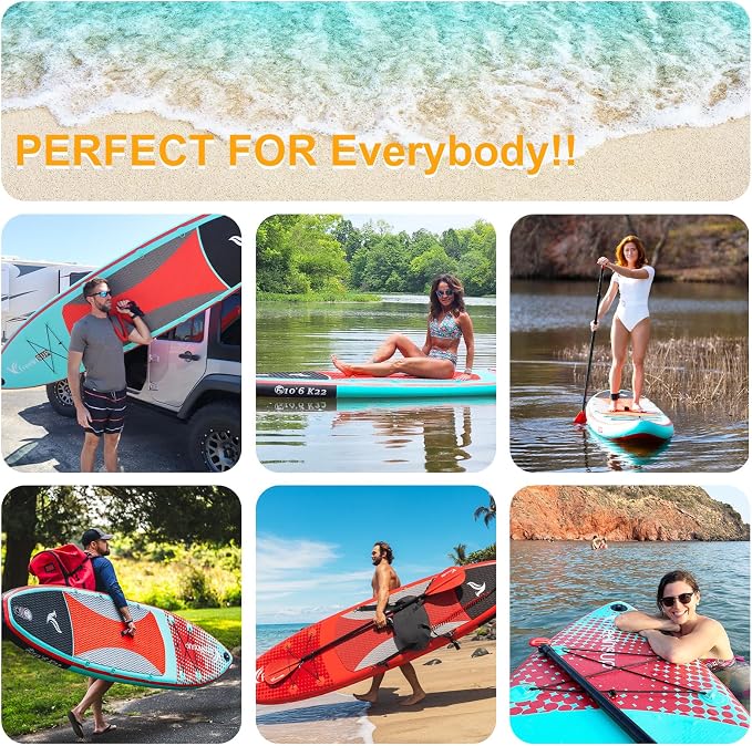 Freein SUP Inflatable Stand Up Paddle Board with Kayak Seat,Paddle Boards for Adults 10'/10'6”/11', Accessories sup Pump Adaptor,sup Kayak Paddle