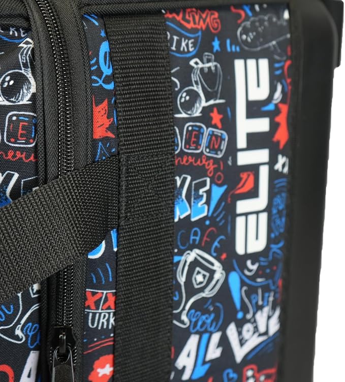 ELITE Basic Bowling Bag Double (2) Ball Roller with Rolling Wheels