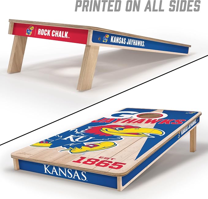 YouTheFan NCAA 2’ x 4’ Professional Wood Cornhole Game