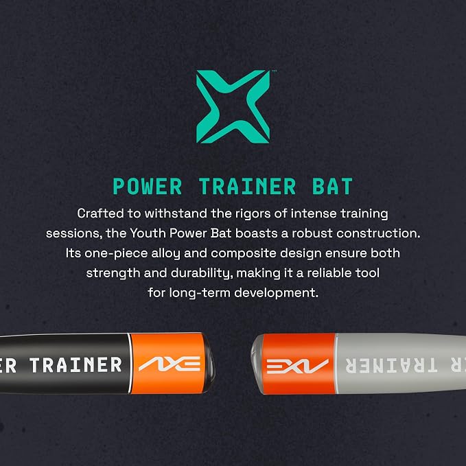 Axe | Power Trainer | Weighted Baseball Training Bat | Pro Flared Handle | 30" Youth / 33" Adult